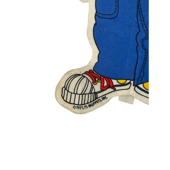 Vintage 1970s Sesame Street Ernie Pennant Flag "My Name is Ernie" - Picture 4 of 7